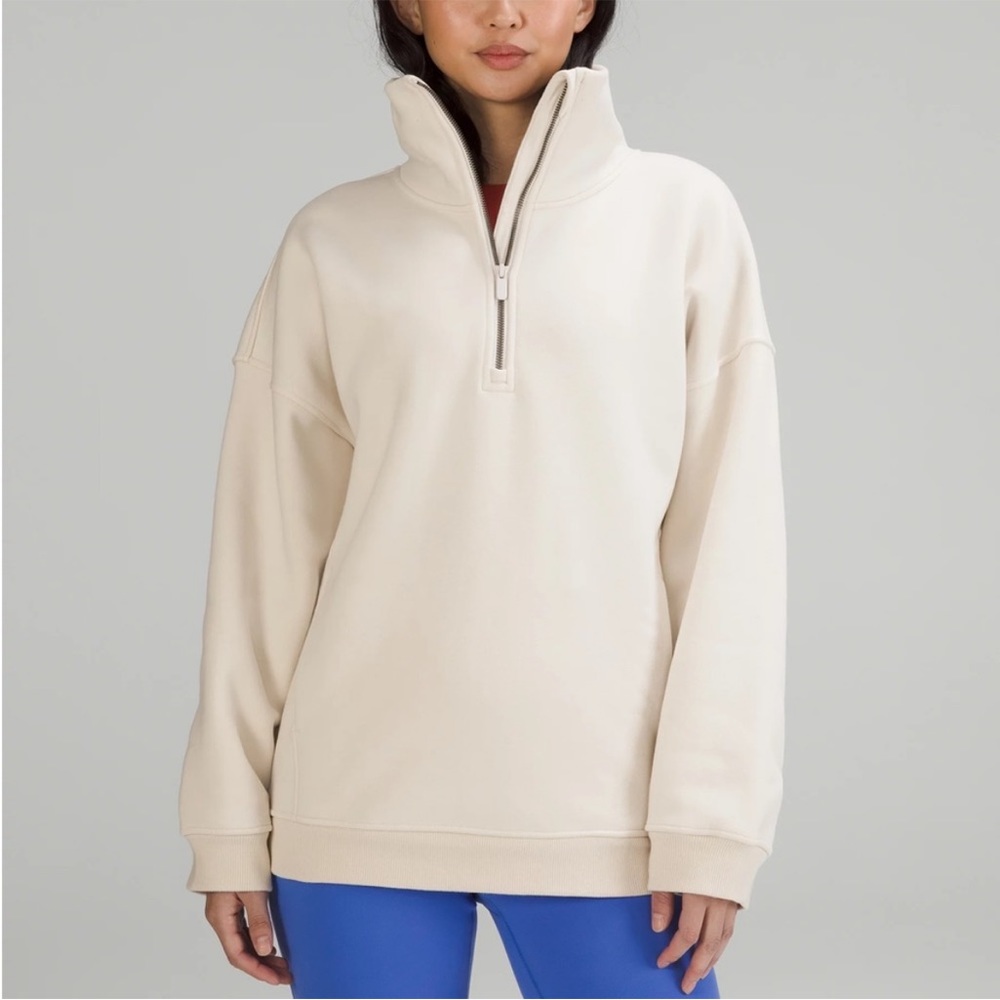 Lululemon oversized fleece half zip